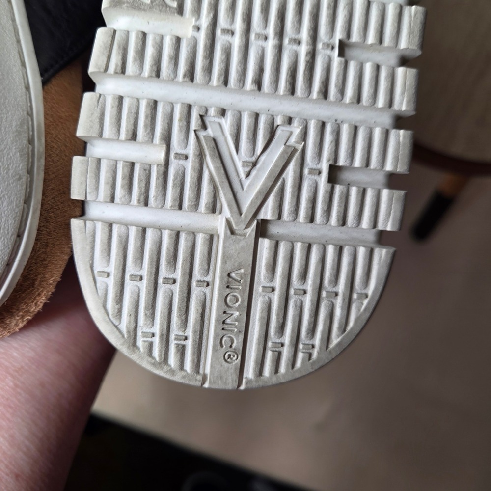 Vionic Uptown Marin Black Leather Buckle Sandals Orthotic Flip Flops 6.5 - Picture 15 of 16